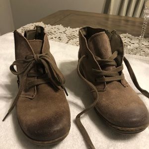 Brown, distressed , ankle boot by Naturalizer